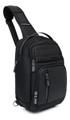 Mochila Transversal Shoulder Bag Primicia Antifurto Bolsa Preto