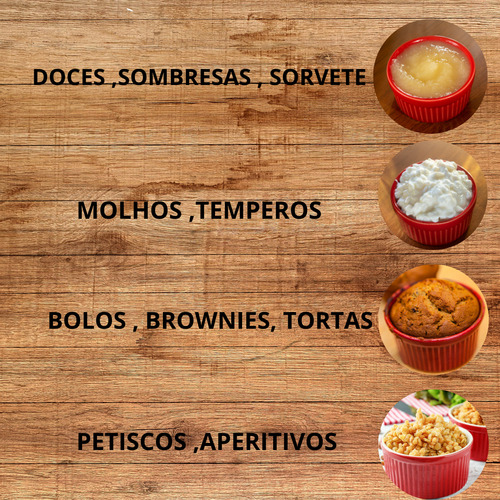 100 Ramekin Plástico Bem Resistente 50 Ml Dorama Mesa Posta