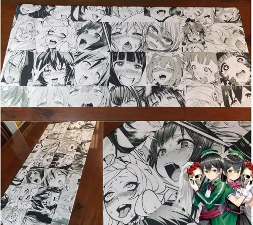 Ahegao Anime Girl Mousepad 40x90cm 