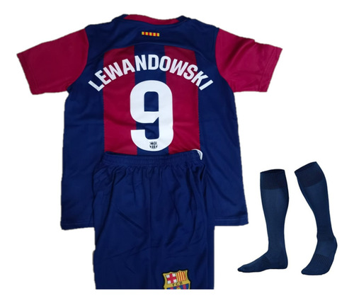 Uniforme Niño O Adulto  Barcelona Lewandowski