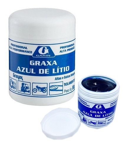 Graxa De Lítio Azul Para Rolamento Garin Profissional C/nfe