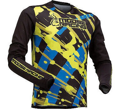 Moose Racing Youth Agroid Mesh Jersey Blue/hi-vis All Si Lrg