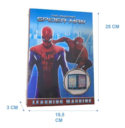 Imagen 2 de 2 de Tableta Bilingüe Español-inglès Con Temática De Spiderman