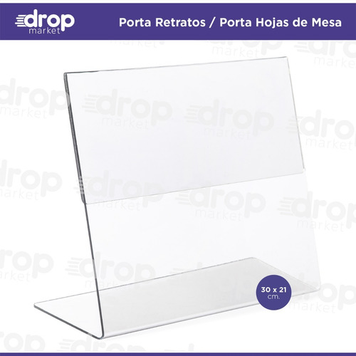 Porta Retratos A4 | Porta Fotos Pet Tipo Acrílico | X1u.