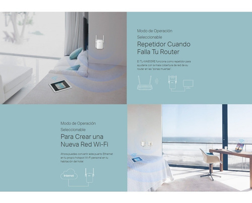 Extensor De Rango Inalámbrico N 300mbps, Tp-link Tl-wa855re
