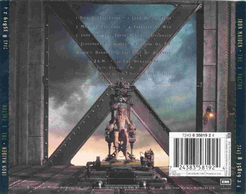 CD Iron Maiden - 1995 The X Factor - Digipack