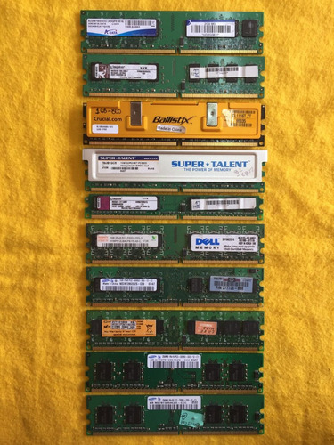 Memoria Ram Ddr2 Pc2 1gb 512mb 256mb (Usado)