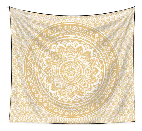 Tapiz De Mandala Fresado, 230 Cm, Bohemio, 1 Unidad, Tapiz P