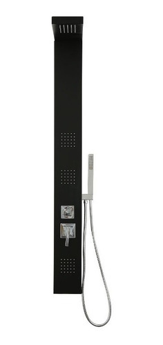 Ducha Escocesa Columna Gloa 3 Spray Slim Negra Alum Duchador