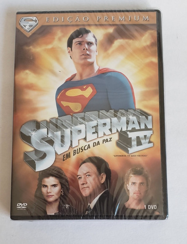 Dvd Superman 4 Em Busca Da Paz Original Lacrado De Fábrica 