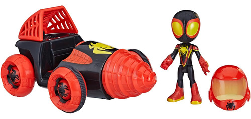 Figura Miles Con Vehiculo Drill Spinner