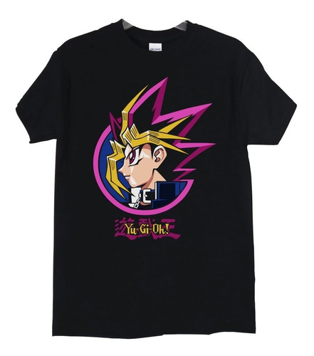 Polera Yu-gi-oh! Yugi Cara Logo Anime Poleradicto