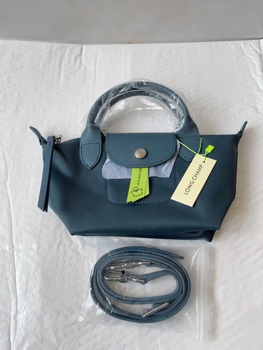 Longchamp Le Pliage Neo Crossbody Pequeña Original, Azul