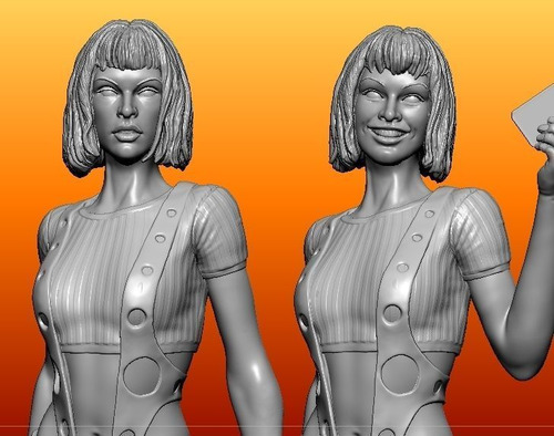 Figura De Leeloo Del Quinto Elemento, ¡colección Única!