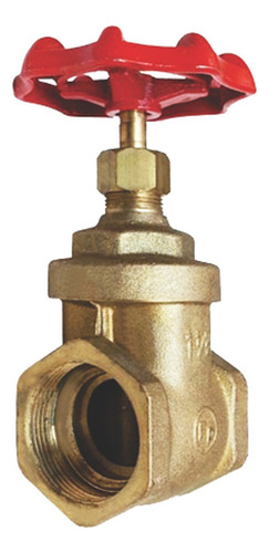 Válvula Esclusa Valforte Paso Total 3/4 Pulgada Bronce Latyn