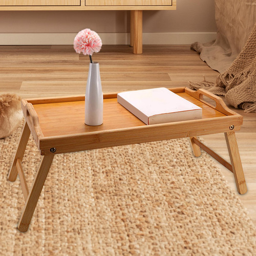 Mesa Tipo Bandeja Para Cama De BambĂș Con Engrosado Mejorado