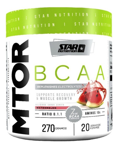 Mtor Bcaa 270 Gr Formula Mejorada Star Nutrition Sabor Grape Attack