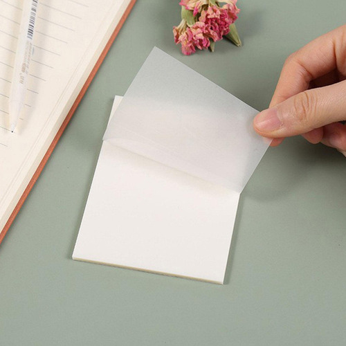 Notas Adhesivas Transparentes 50 Hojas De Papel Para Notas A