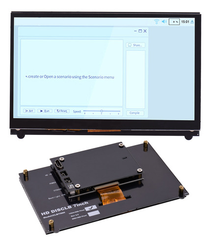 Pantalla Táctil Hd Con Herramienta Educativa Pi Ips Inch Usb