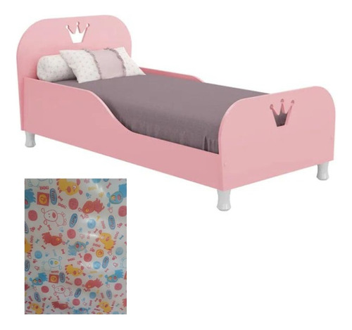 Mini Cama Realeza Mas Colchón Con Motivo Unisex