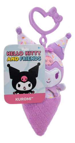 Kitty Friends Llavero Helado Peluche 10 Cm Surt Int Hkt0012 Color Kuromi