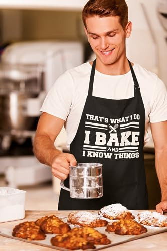 Delantal De Cocina Con Texto En Inglés «i Bake And I Know Th