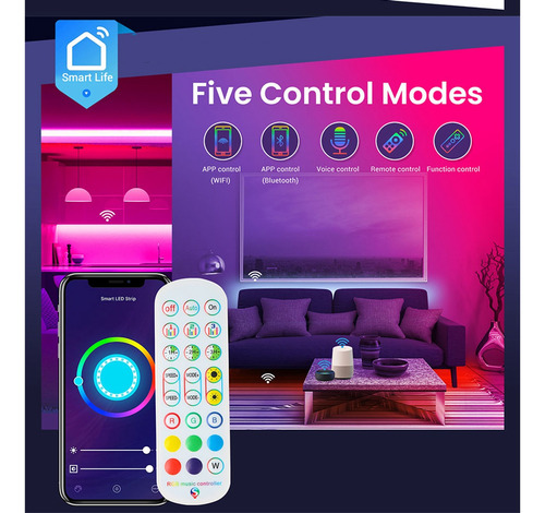 Controlador Tuya Wifi Rgb Para Tira De Luz Led 3528 2835 505