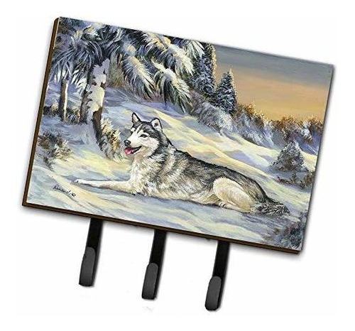 Colgador De Pared Para Llaves Y Abrigos Husky Siberiano.