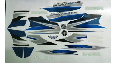 Kit Completo De Calcomanías Yamaha Ybr Ss (2013)