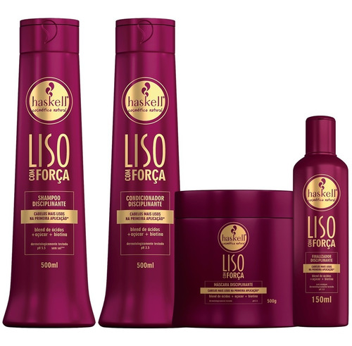 Imagem 1 de 9 de Haskell Liso Com Força Kit Completo G