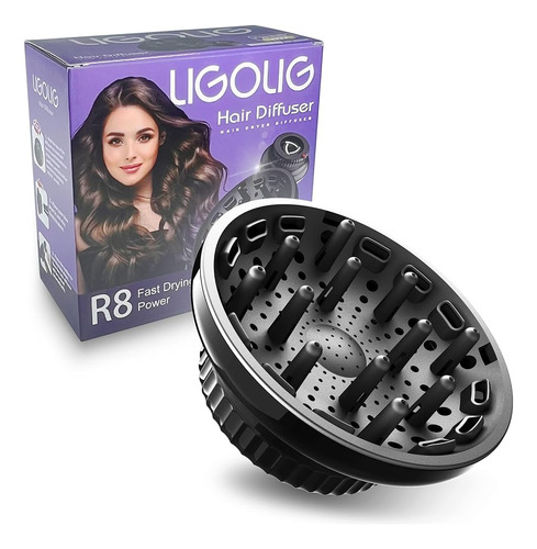 Ligolig Accesorio Difusor De Cabello Secador De Pelo Difusor