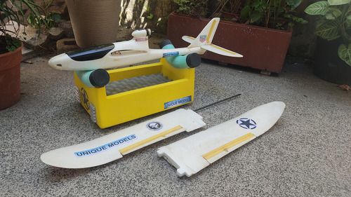 Uav Avión Rc, Sólo Instalar Rx Y Batt... Blanco (Usado)