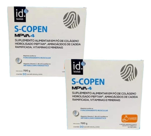 S-copen Mpva-4 Sabor Tangerina C/ 2 Caixas De 30 Sachês Cada