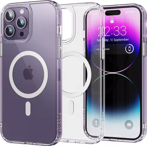 Cool Funda Magnética Transparente para iPhone 14 Pro Max