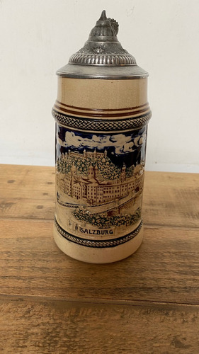 Antiguo Chopp Tankard Salzburgo 500ml Cerveza Impecable