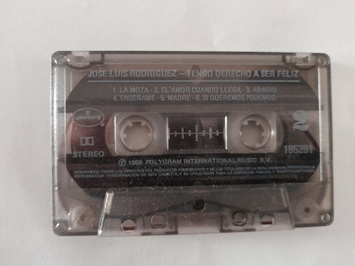 Cassette De Jose Luis Rodríguez Tengo Derecho A S(#1091 (Usado)