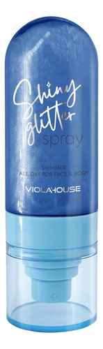 Body Glitter Glitter Hairspray High Gloss Impermeable Azul