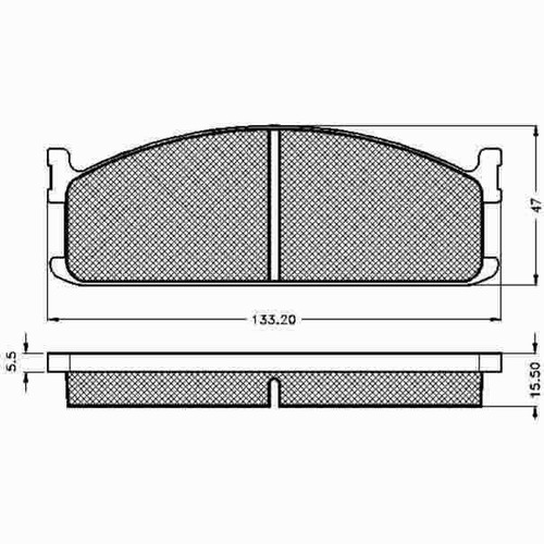 Pastilla De Freno Isuzu Kombi Bus 79/82 Delantera