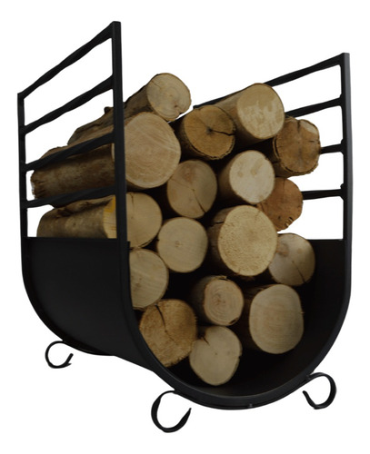 Suporte Para Lenha Lareira Em U - Artmill