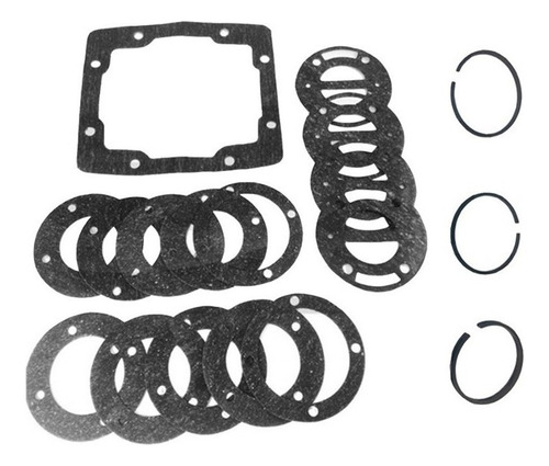 Kit Junta Compressor Douat 10 Cd 2v 4 Pistão + 4 Jg De Aneis
