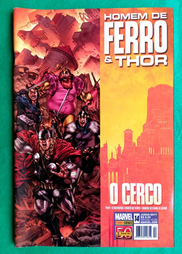 Revista Gibi Hq Homem De Ferro & Thor Número 14 Lvc