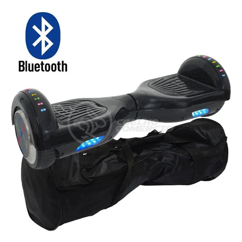 Hoverboard Infantil Skate Elétrico Bluetooth - Preto Nº32