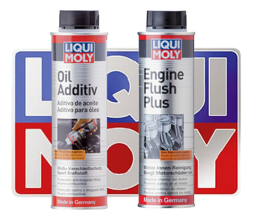 Liqui Moly Oil Additiv 300ml + Liqui Moly Engine Flush Plus