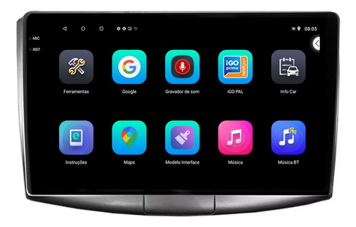 Central Multimidia Passat 07/14 9p Android 2gb 64gb Carplay