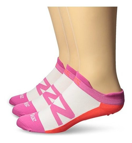 - Calcetines Para Correr Zensah Invisi No Show, Rosa Fuerte 