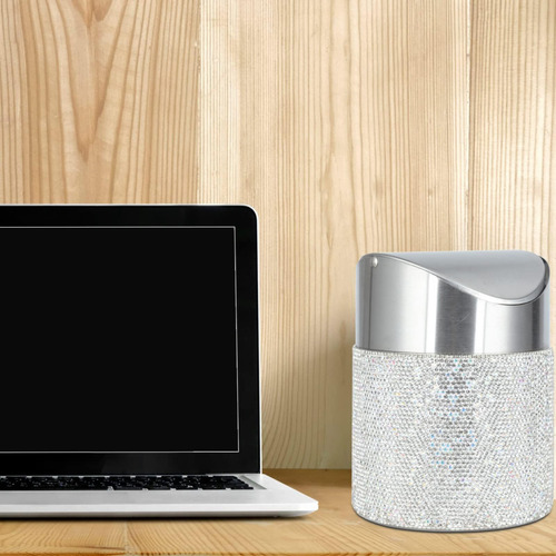 Keyypower Bling Mini Trash Cat Can Waste Puede Con Acero De
