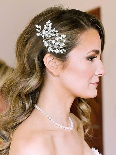 Unicra Novia De La Boda De Cristal De Pelo Pins De H5zxz