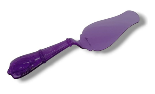 Imagen 1 de 7 de Espátula Para Torta Triangular Violeta Traslucido 26 Cm