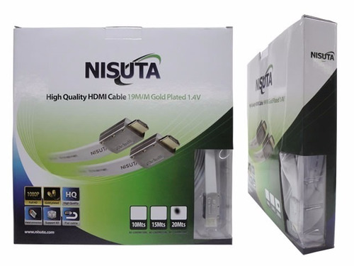 Cable Hdmi Nisuta  Ns-cahdmi20mc    20metros