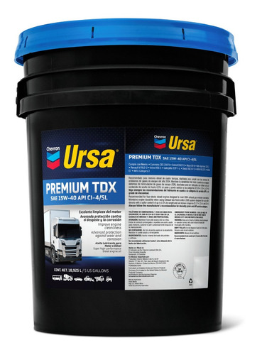 Aceite para motor Ursa mineral 15W-40 para camiones y buses